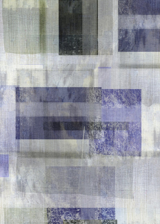 Blue  Carbon Abstract 1 | Canvas