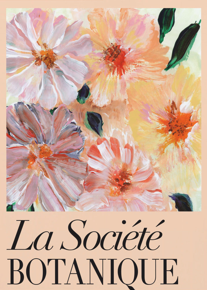 La Société Botanique Peach Flowers | Poster