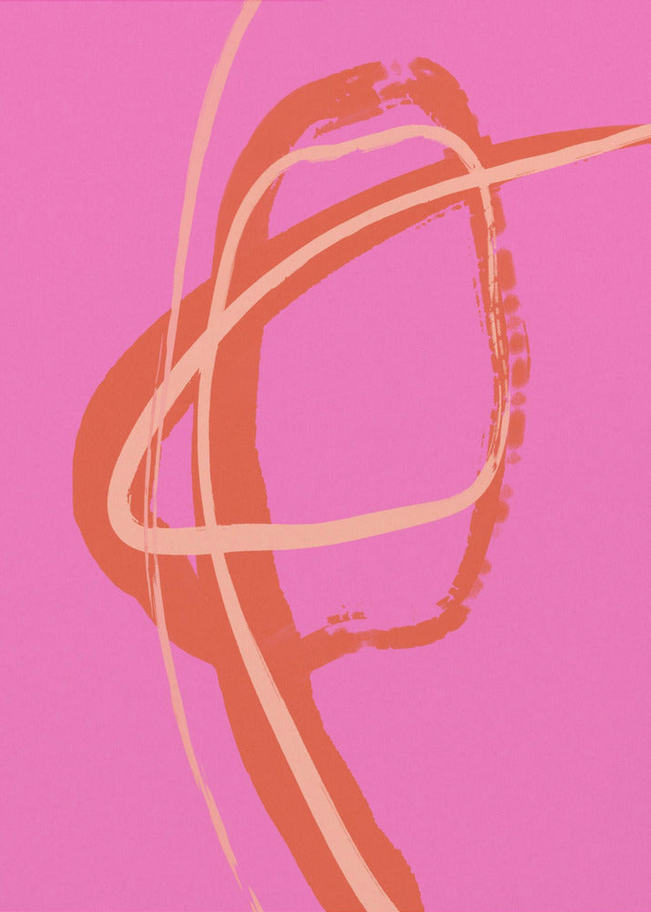 Vibrant Pink Swirl | Canvas