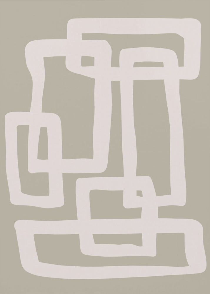 Sage Green Abstract Shapes | Canvas