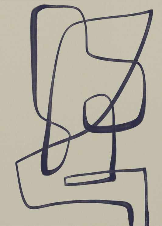 Curved Line Dance | Poster