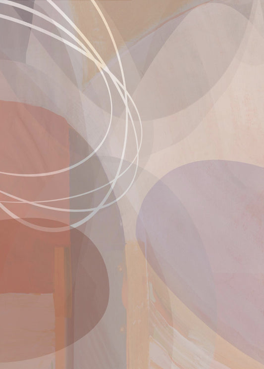 Plum Shapes 1 | Canvas