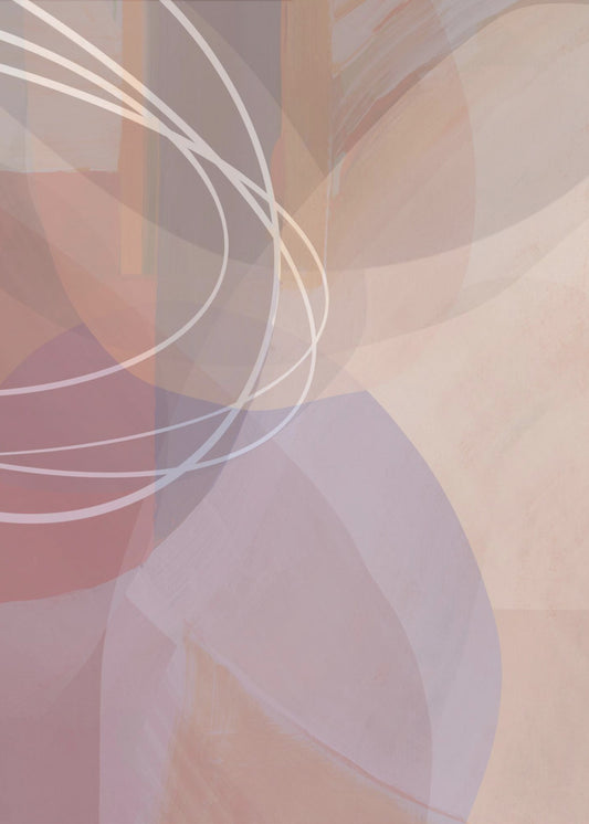 Plum Shapes 3 | Canvas