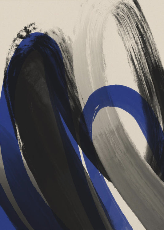 Bold Brush Whirls | Poster