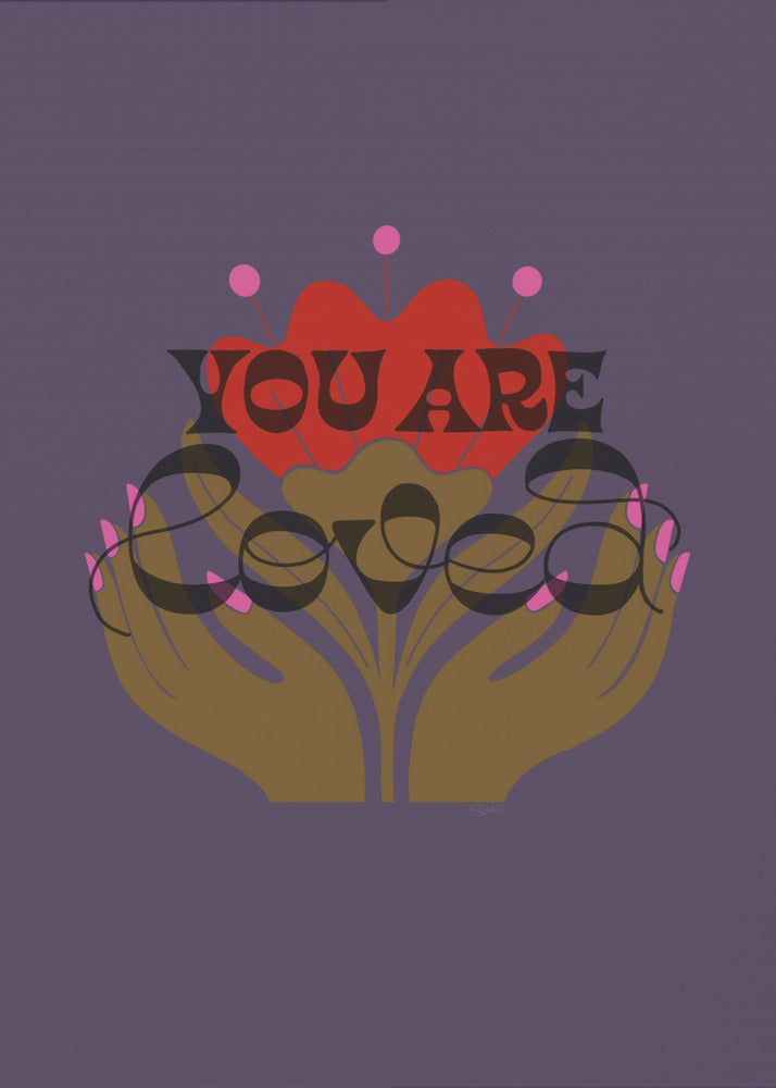 You Are Loved Purple | Canvas