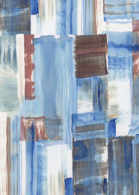 Icy Blue Abstract 2 | Canvas