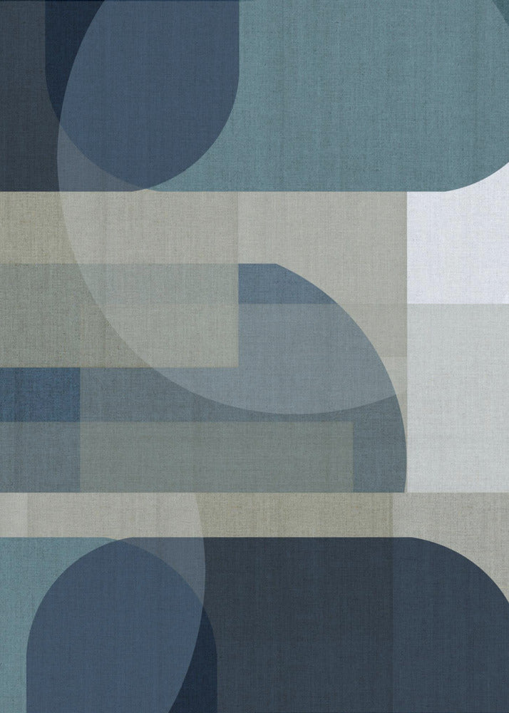 Woven Blue Layers 4 | Poster