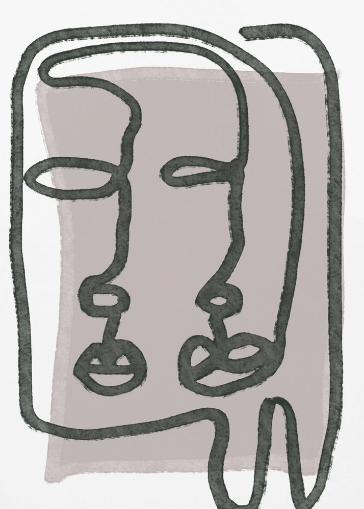 Faces abstract | Poster