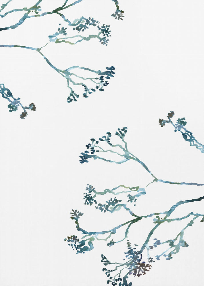 Delicate Blue Flowers 1 | Canvas