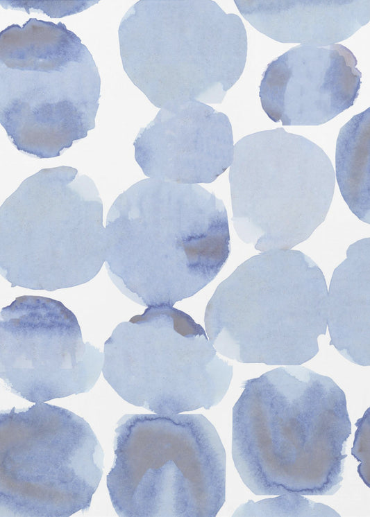 Blue Violet Gris Watercolour 1 | Poster
