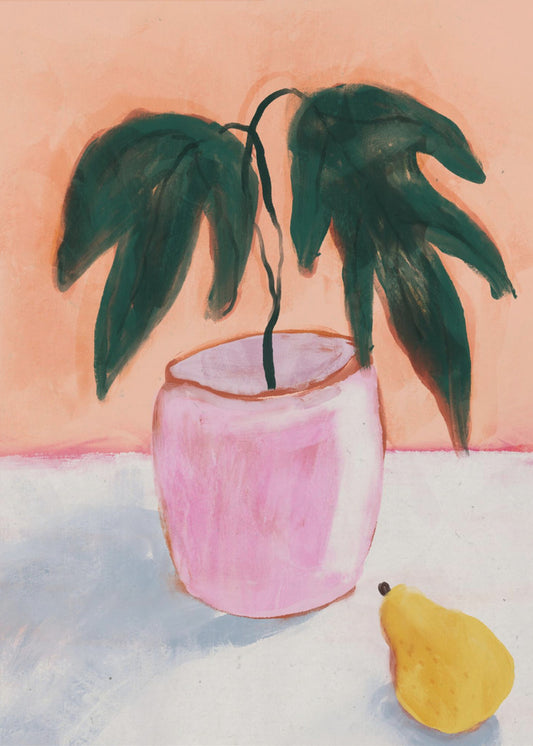Pink Pot, Yellow Pear | Poster
