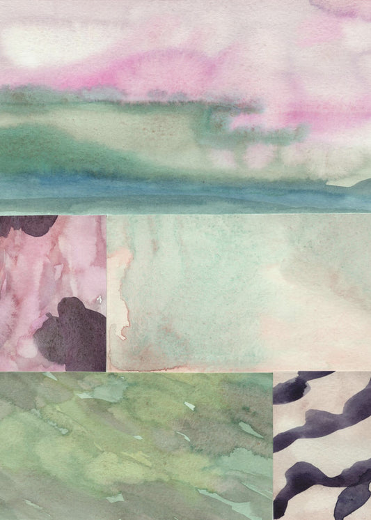 Watercolor abstract composition 10 | Poster