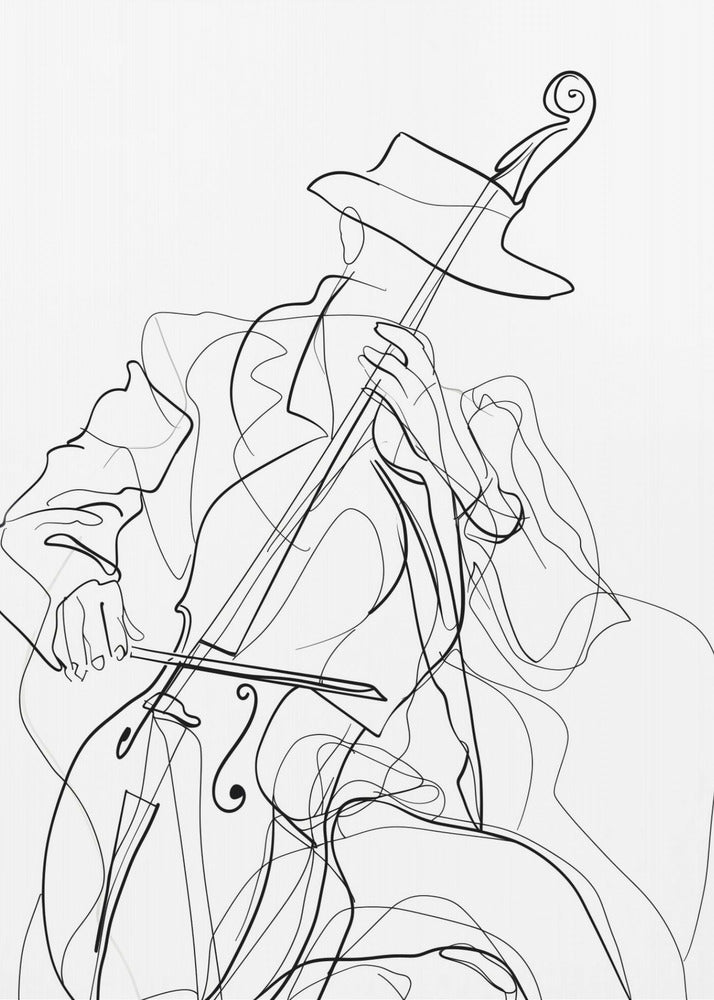 Line Art Musican 1 | Canvas
