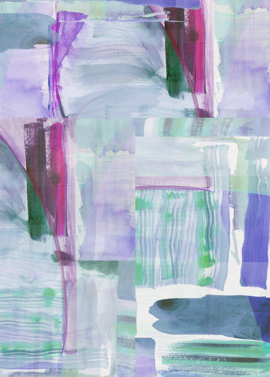 Plum Purple Lilac Abstract 1 | Poster