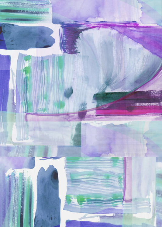 Plum Purple Lilac Abstract 2 | Poster