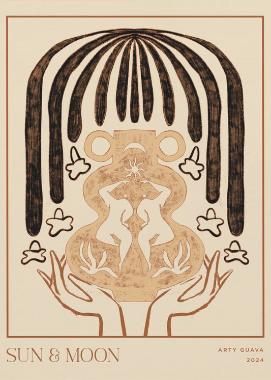 Vessel Collection : Sun & Moon (LineArt) | Poster