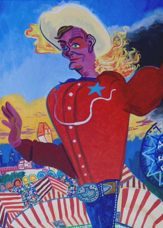 Big Tex Aflame | Canvas
