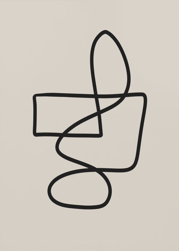 Graceful Looping Lines | Poster