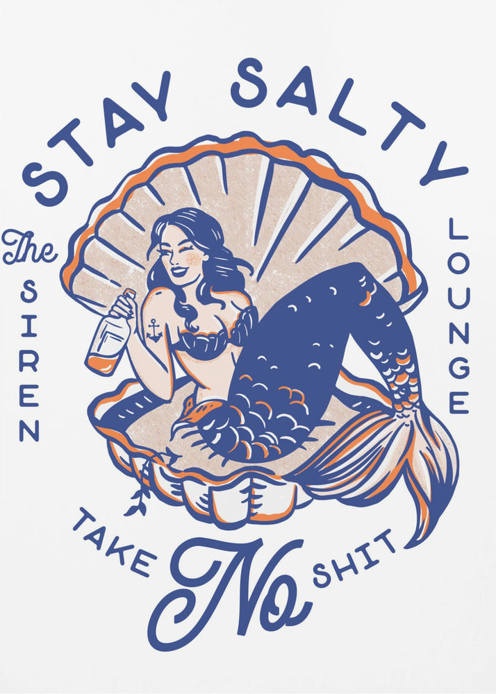 Stay Salty Siren Lounge Pin-Up Mermaid | Poster