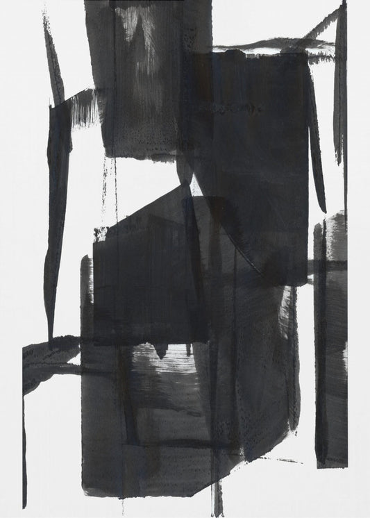 Black and White Abstract Composition No.7 | Poster