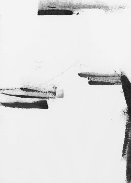 Minimal Black and White Abstract 1 | Poster