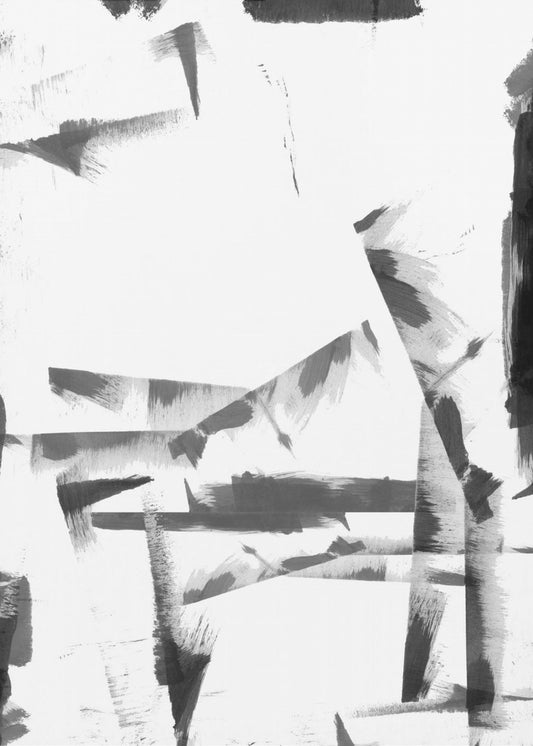 Minimal Black and White Abstract 4 | Poster