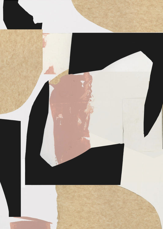 Neutral Abstract Shapes On White 2 | Canvas