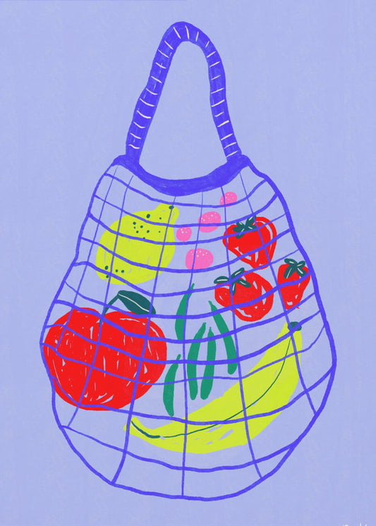 Shopping bag Blue | Canvas