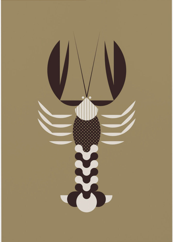 Golden Animals - Lobster (Gold) | Poster
