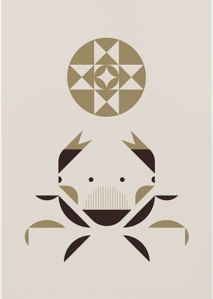Golden Animals - Ghost Crab (White) | Poster