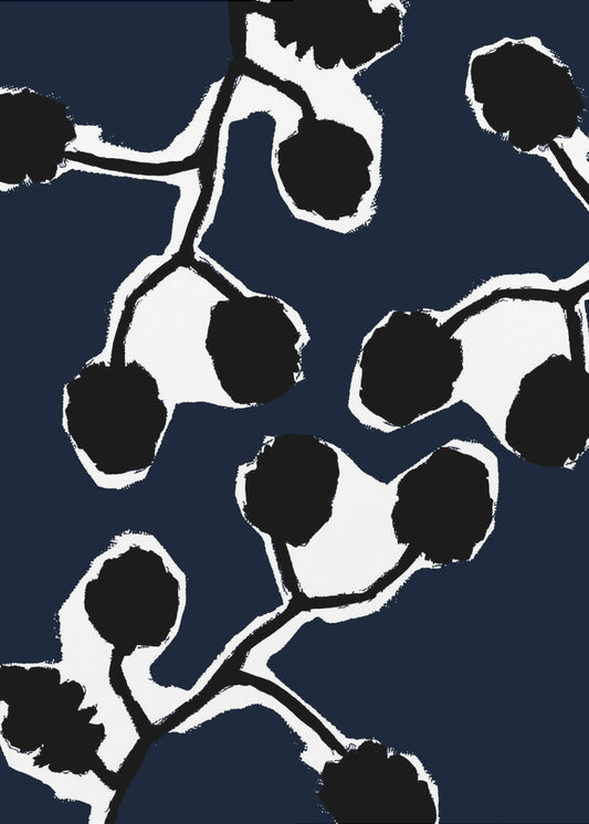 Black Floral Silhouette 2 | Poster