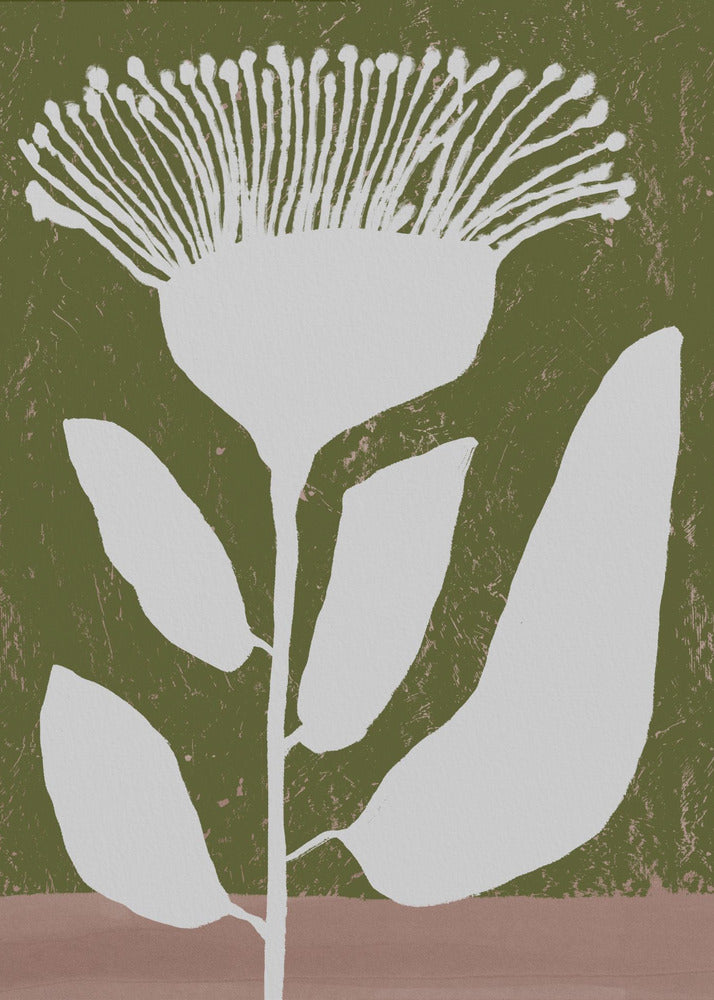 Botanical Design Of A Flower Against | Canvas