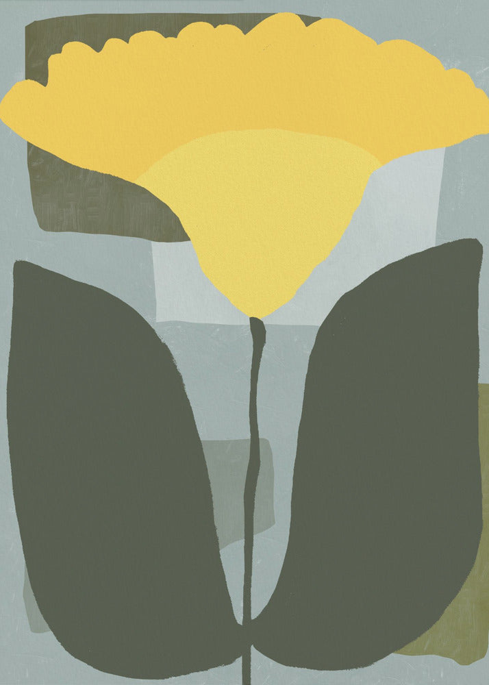Simplistic Yellow Flower | Canvas