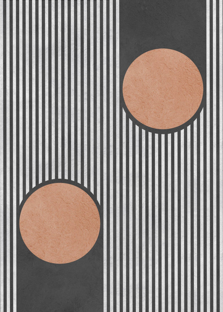 Circles on black background 2 | Poster