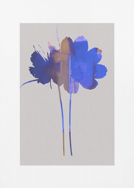 Bright Floral Graphic Print No1 | Poster