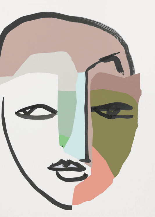 Visage No 1 Art Print | Poster