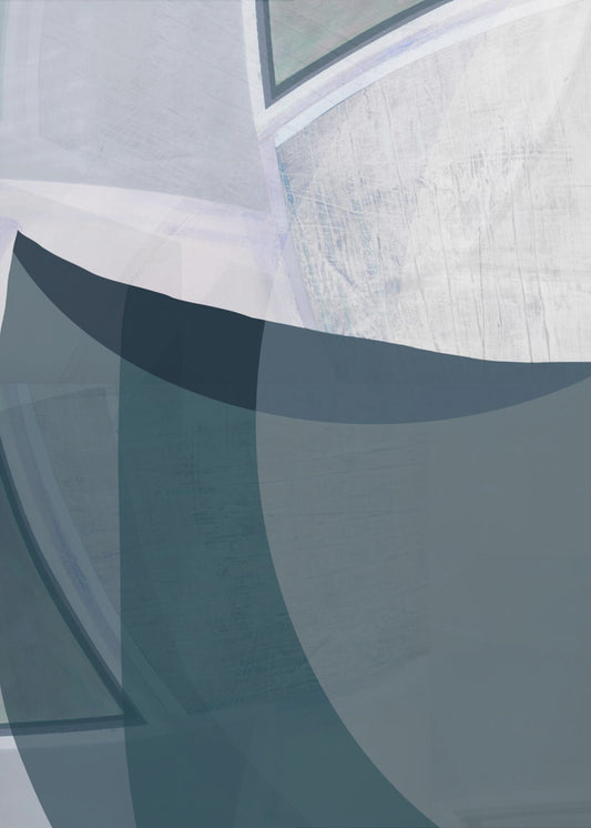 Encore Blue Abstract Print | Poster