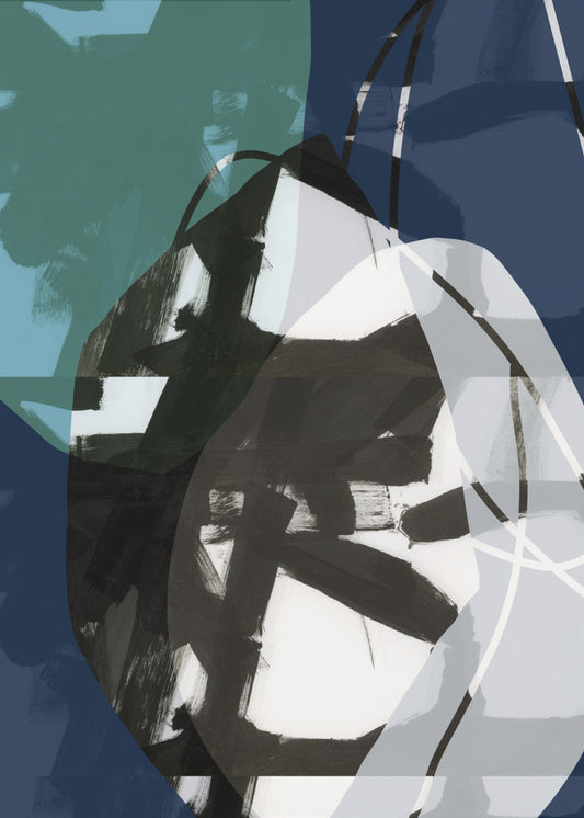 Dark Blue Beauty No2 | Poster