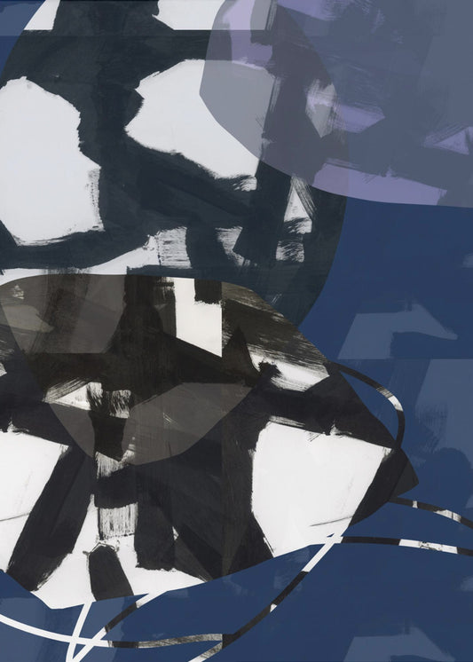 Dark Blue Beauty No1 | Poster