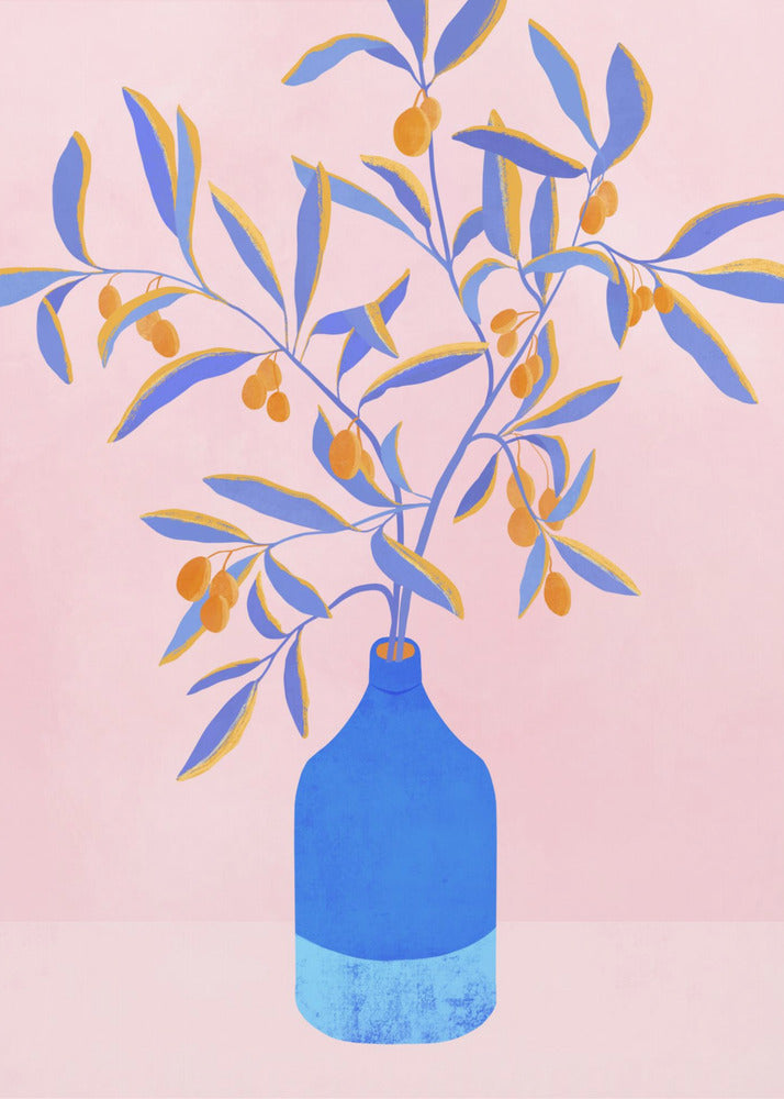 Blue Branches Still Life | Canvas