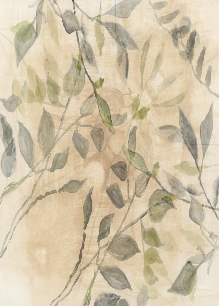 Colour Washed Leaves No2 | Canvas