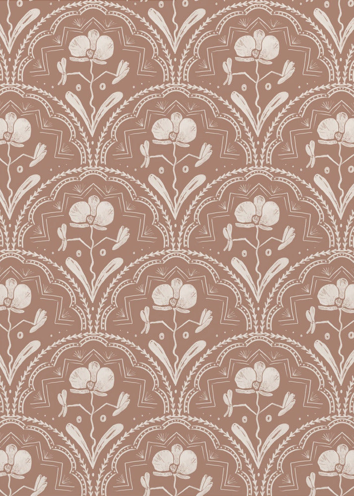 Boho Orchid Tiles Pattern | Canvas