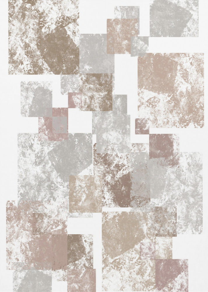 Abstract Brown Cubes | Poster
