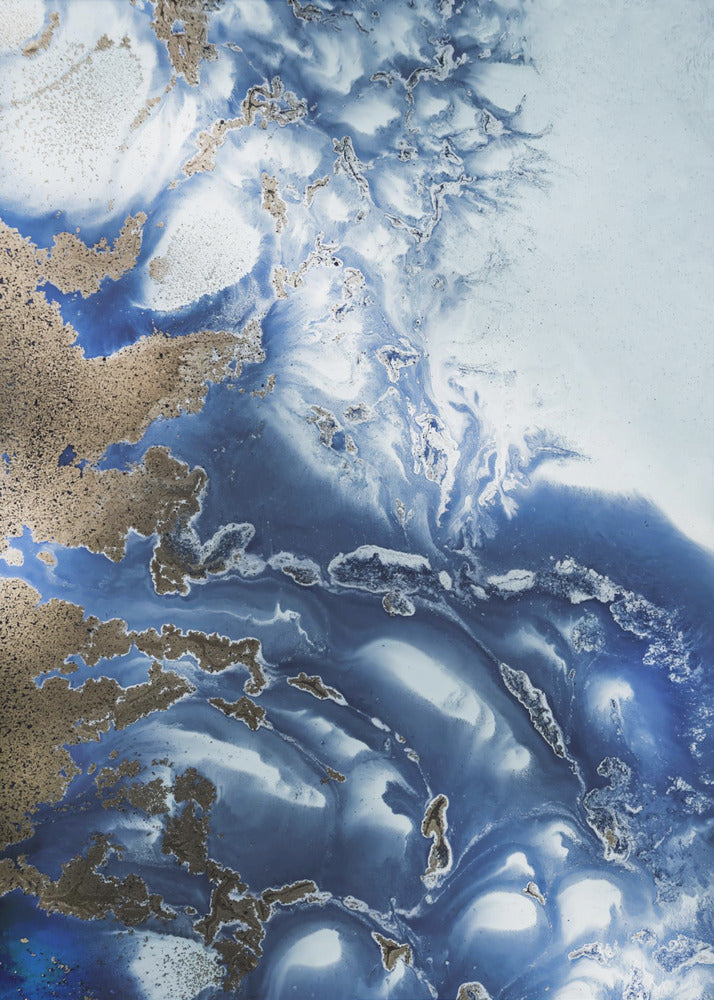 Peaceful - Ocean Wave Waltz - Oceanic textures | Canvas