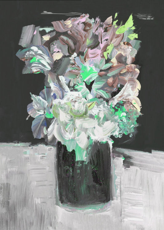 Colorful Flower with Vase | Poster