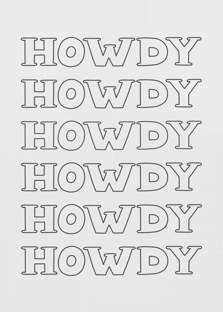 Black Howdy | Poster