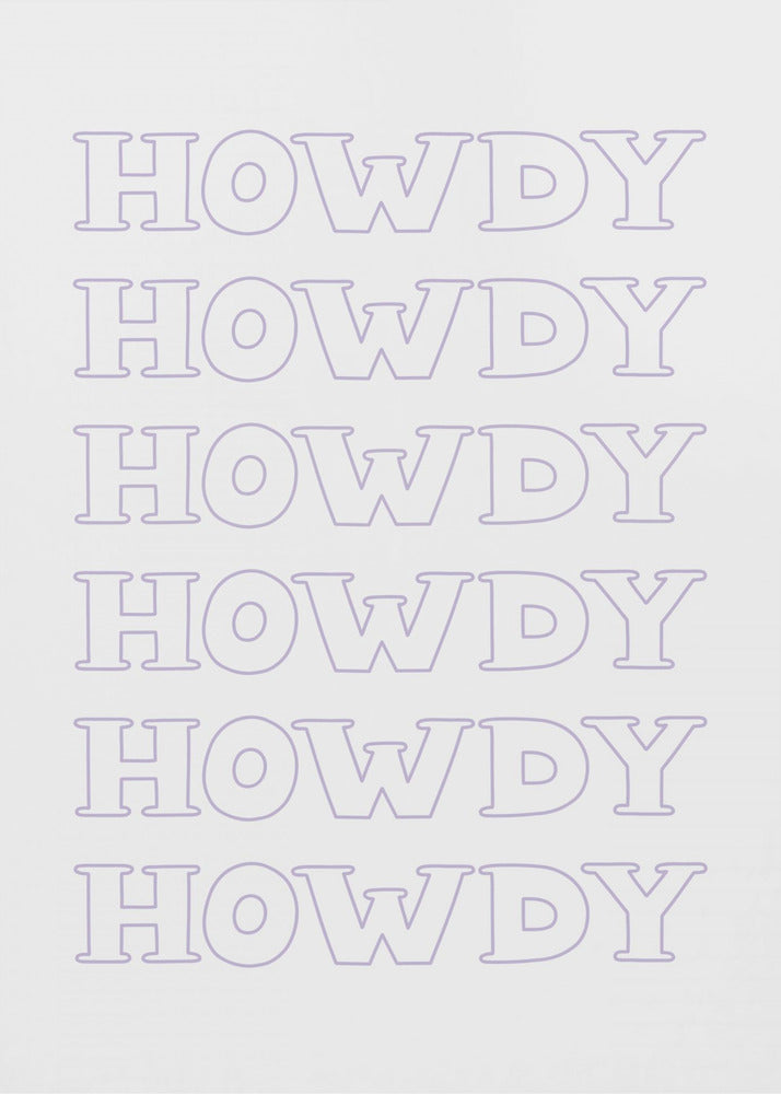 Purple Howdy | Poster