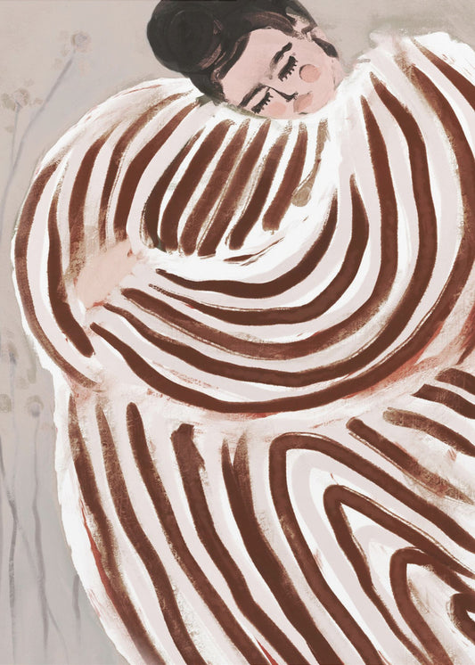 Striped Embrace | Poster