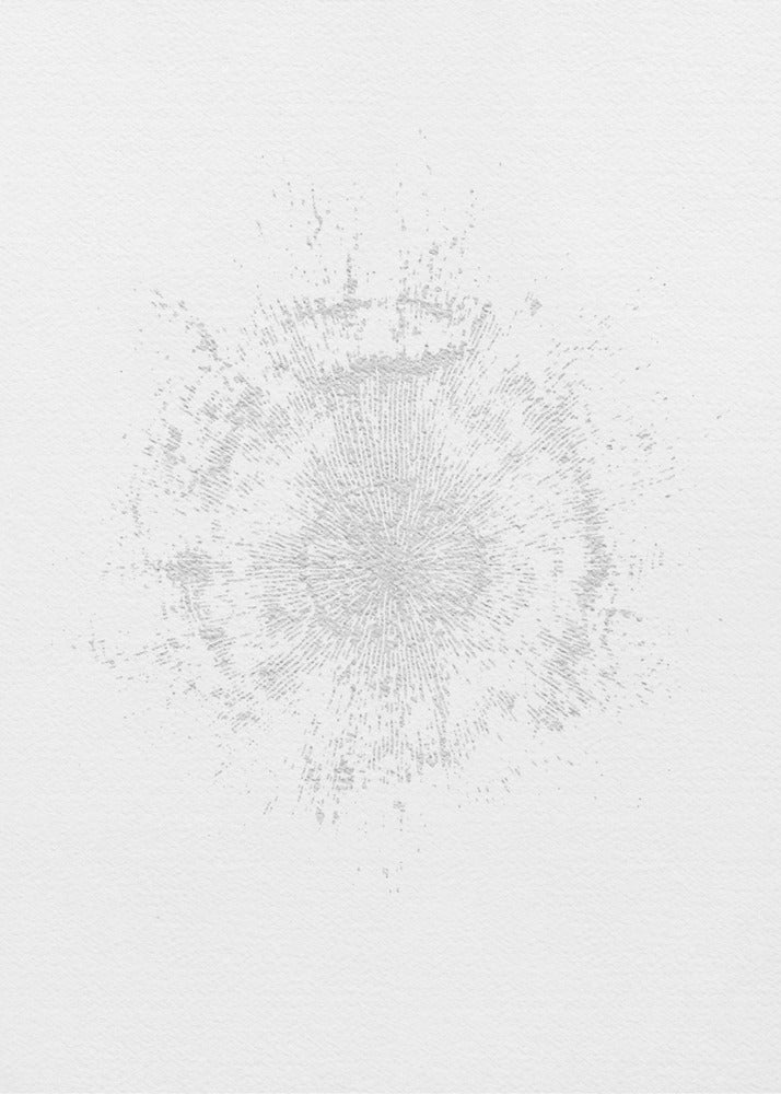 Circular Pattern On A White Canvas | Poster