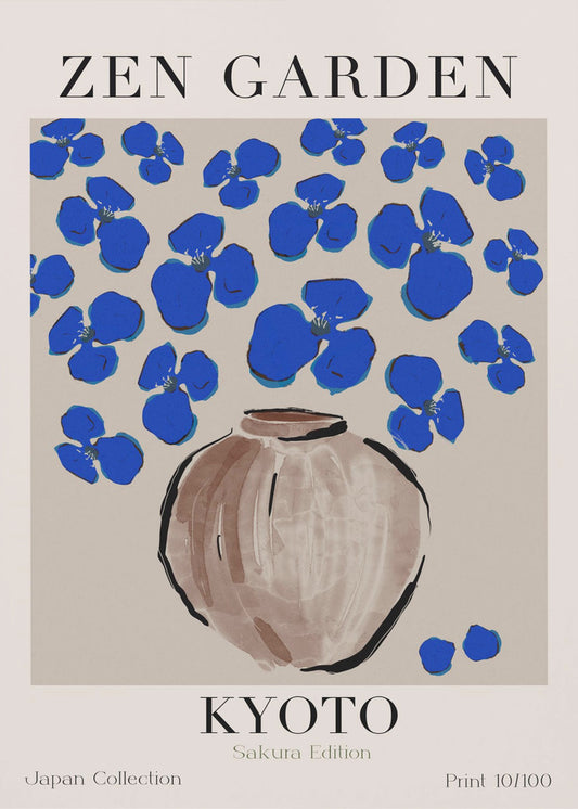 Cerulean Blossoms | Poster